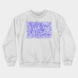 Abstract blue paint splatter effect Crewneck Sweatshirt